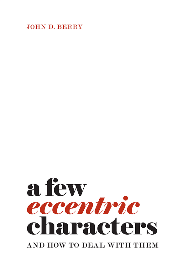 Cover of A few eccentric characters