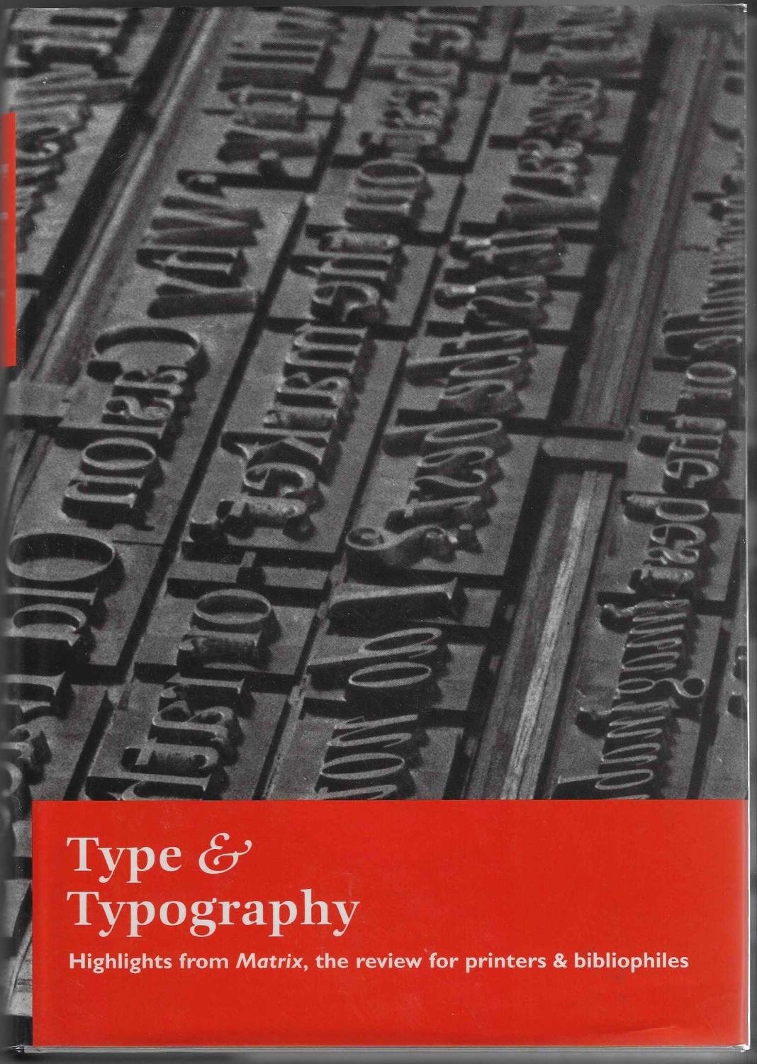 Cover of Type & typography