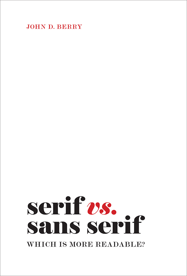 Cover of Serif vs. sans serif