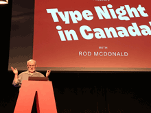 Rod McDonald, Type Night in Canada
