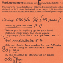 Franklin Press typesetting mark-up guide