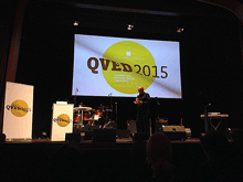 Boris Kochan onstage at opening of the QVED conference