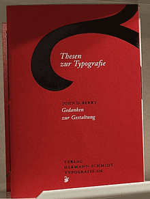 Cover of Thesen zur Typografie