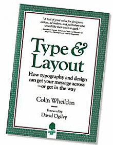 Title from cover of Type & Layout