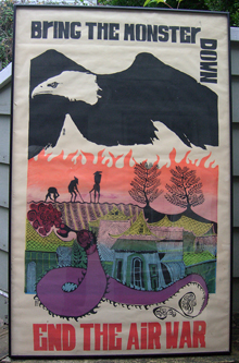 Anti-war poster from 1970s Berkeley