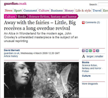 Little, Big story on Guardian blog